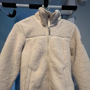 Girls The North Face Ivory Sherpa jacket